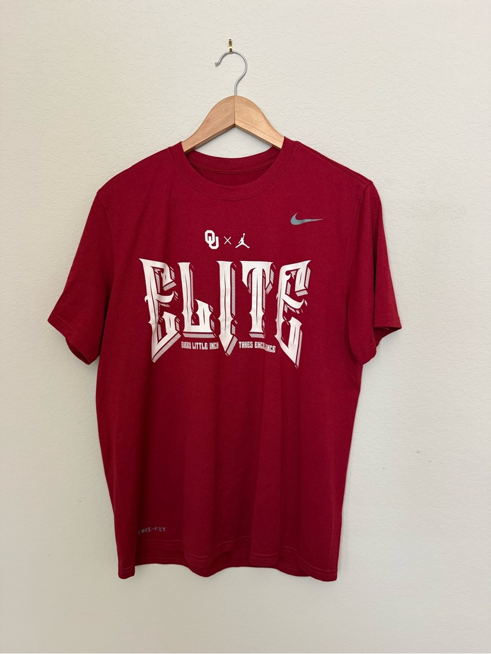 OU Football Team Issued Player Exclusive Nike Jordan Short Sleeve Tee Mens Large - Picture 3 of 6